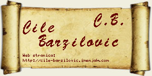 Ćile Barzilović vizit kartica